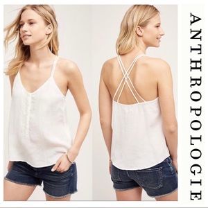 NWOT Cloth & Stone Double Strap Sleeveless Top, Pale Pink, Size Small